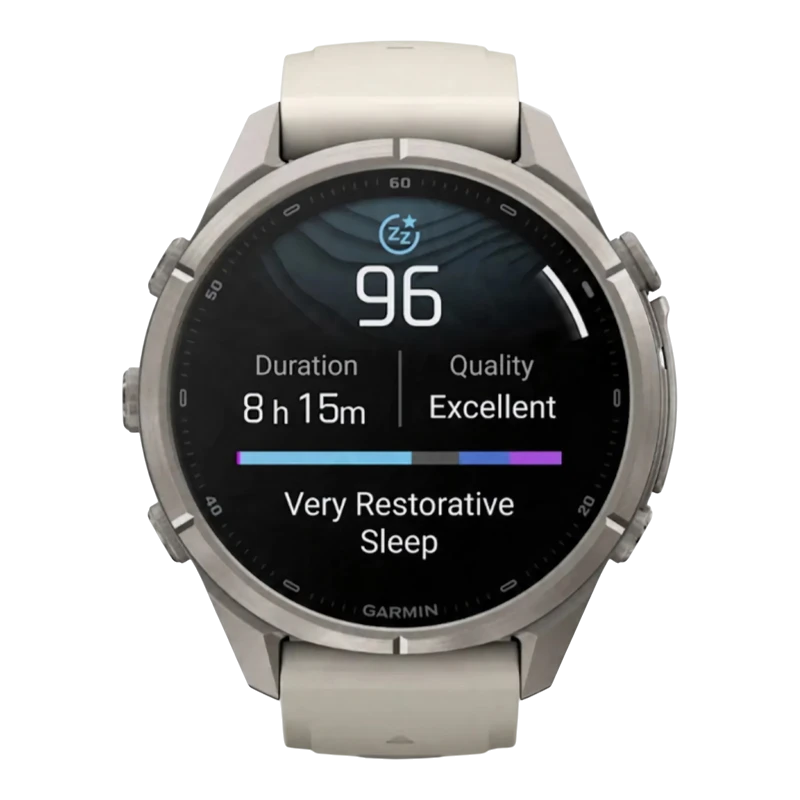 Garmin Fenix 9 PRO 43 мм AMOLED, Sapphire Titanium with Fog Gray