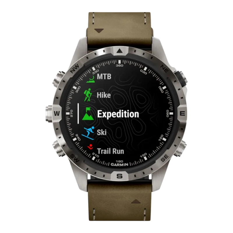 Спортивные часы Garmin MARQ Adventurer (Gen 2), гибридный ремешок, чёрный силиконовый ремешок