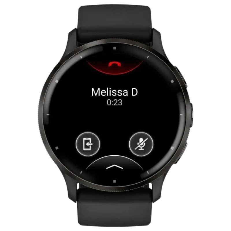 Спортивные часы Garmin Venu 3, 45 мм, чёрный силиконовый ремешок