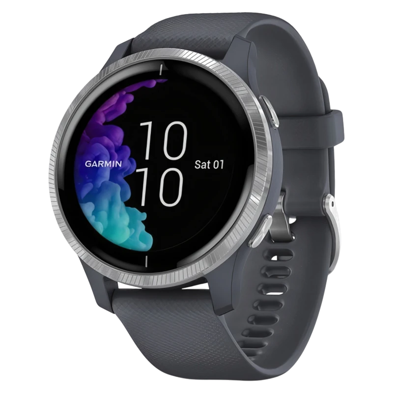 Garmin Venu синий гранит с серебристым безелем