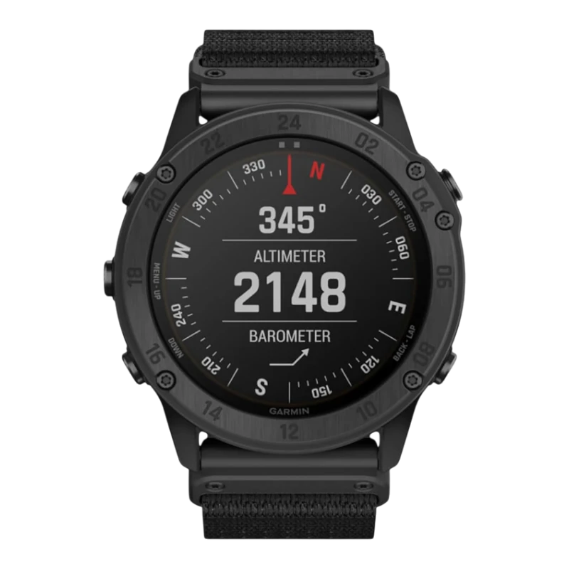 Спортивные часы Garmin tactix Delta Solar Edition, чёрный нейлоновый ремешок, чёрный силиконовый ремешок