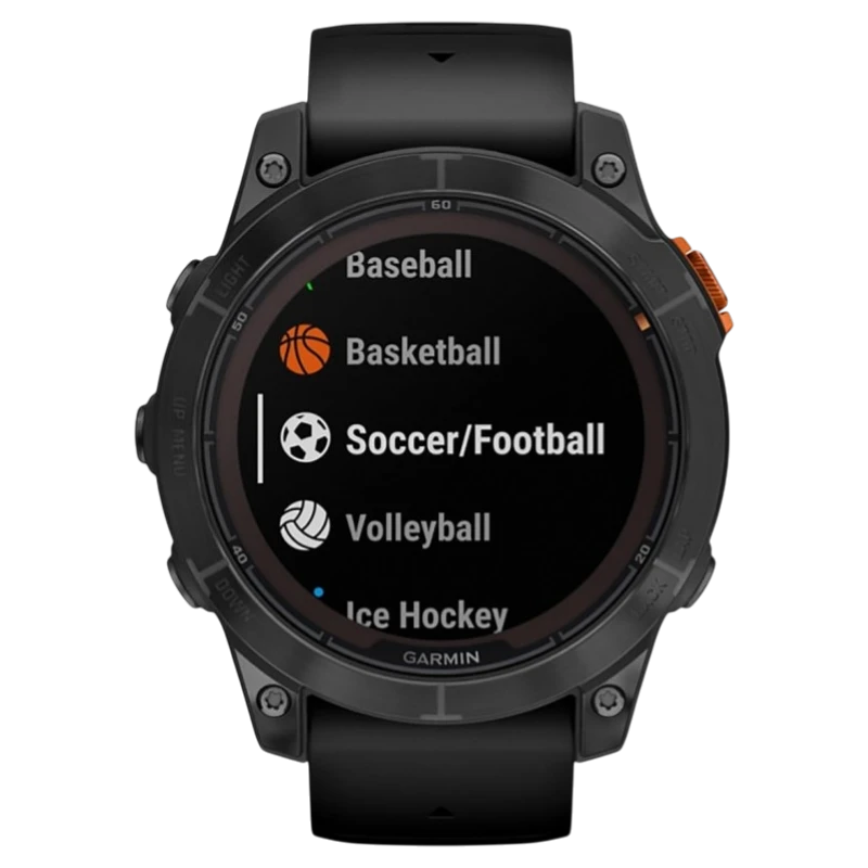 Спортивные часы Garmin fenix 7 Pro Solar Edition, 47 мм, чёрный силиконовый ремешок