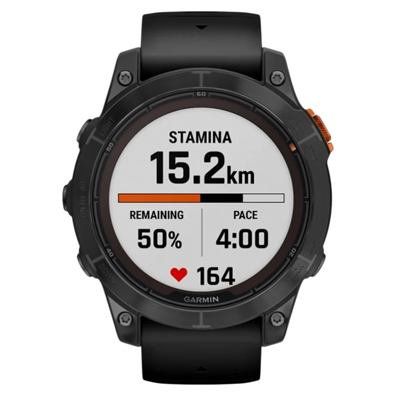 Спортивные часы Garmin fenix 7 Pro Sapphire Solar Edition, 47 мм, чёрный силиконовый ремешок