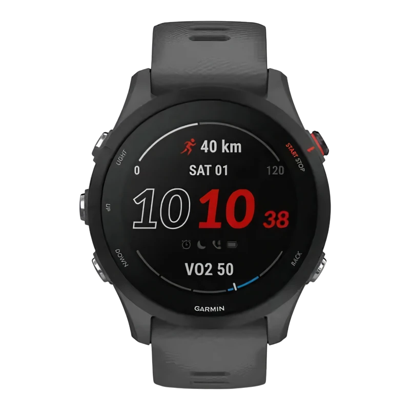 Garmin Forerunner 255 с темно-серым ремешком