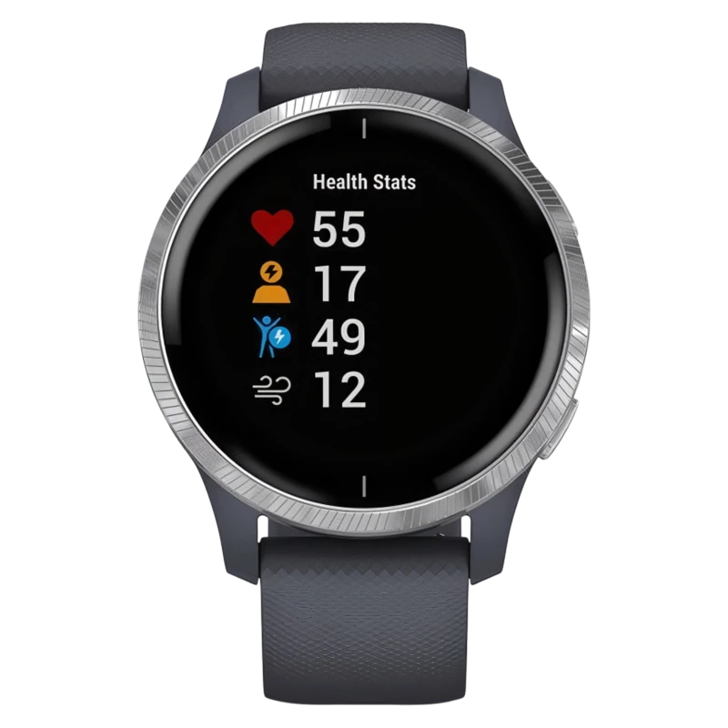 Garmin Venu синий гранит с серебристым безелем