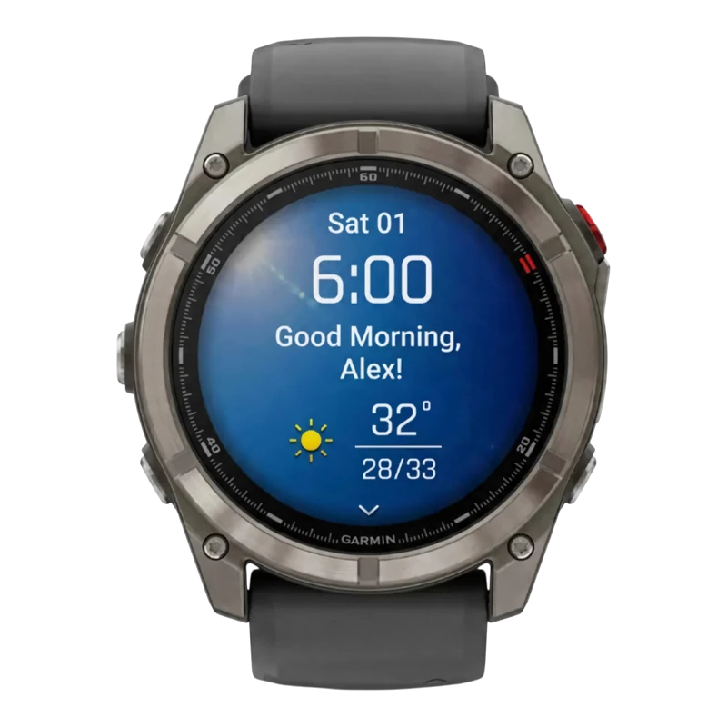 Garmin Fenix 8 PRO 51 мм Titanium with Graphite