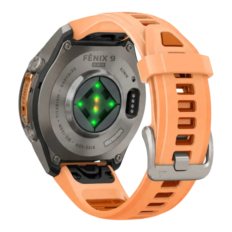 Garmin Fenix 9 PRO 43 мм AMOLED, Sapphire Titanium with Shell Pink