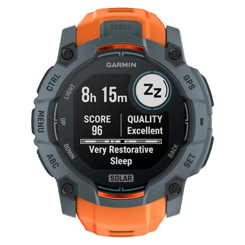 Спортивные часы Garmin Instinct 3, 50 мм, Solar, силиконовый ремешок цвета «солнцестояние»