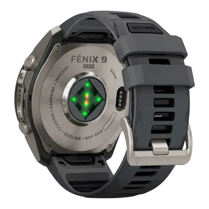 Garmin Fenix 9 PRO INREACH 51 мм AMOLED, Sapphire Titanium with Graphite