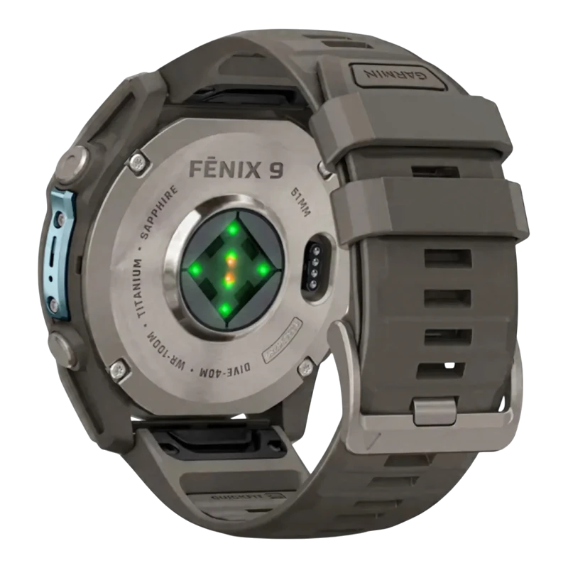 Garmin Fenix 9 51 мм AMOLED Sapphire Titanium with Pebble Gray